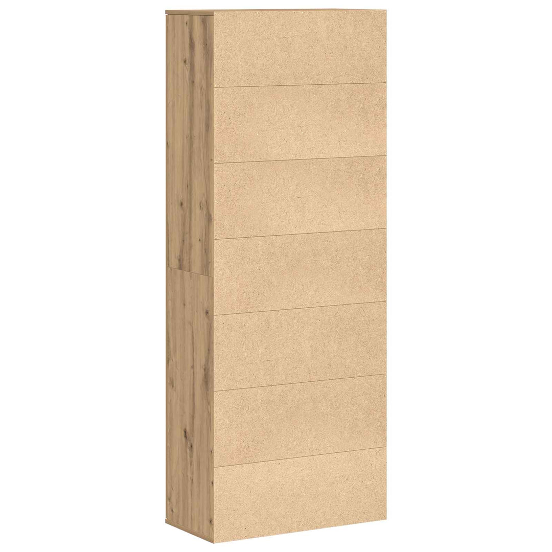 Highboard 70 x 33,5 x 180 cm Konstrueret træ Artisan Egetræ