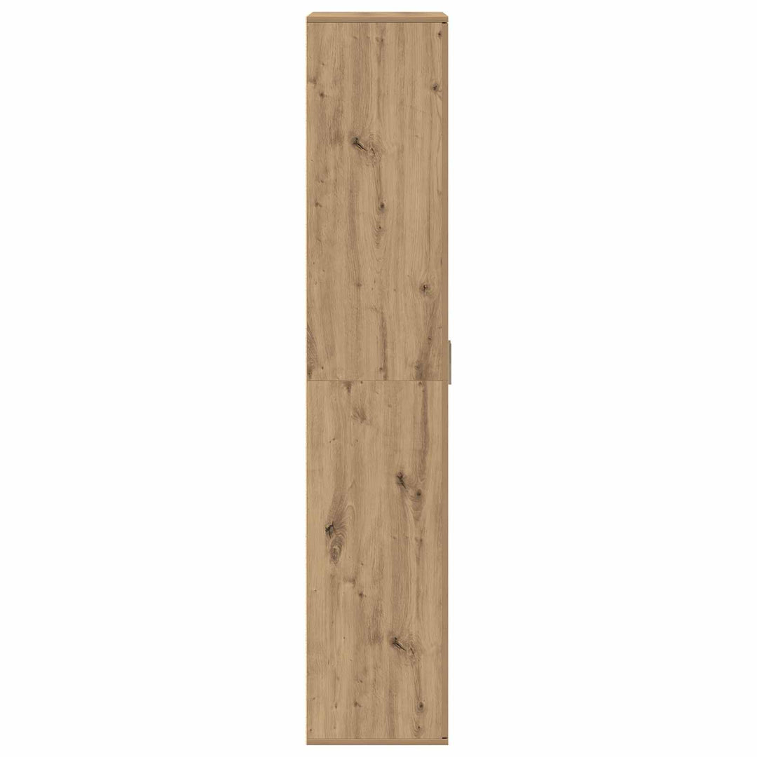 Highboard 70 x 33,5 x 180 cm Konstrueret træ Artisan Egetræ