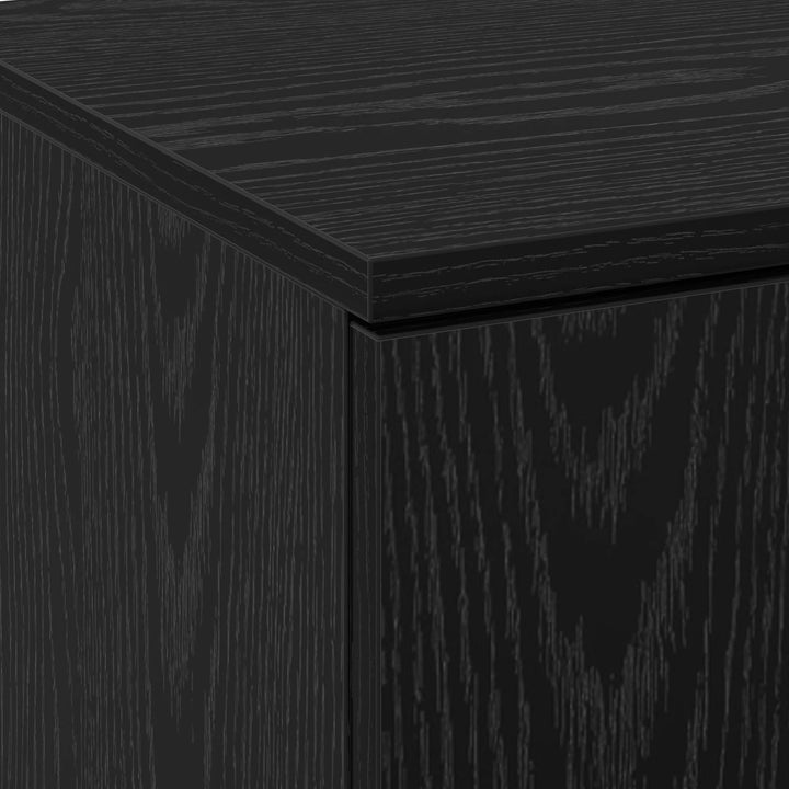 Highboard 70 x 33,5 x 180 cm Konstrueret træ Sort eg