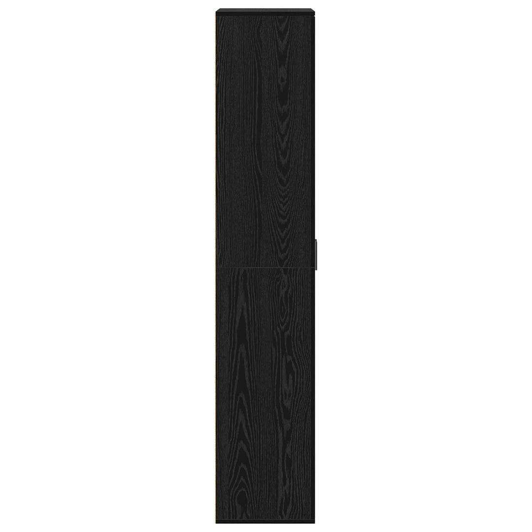 Highboard 70 x 33,5 x 180 cm Konstrueret træ Sort eg