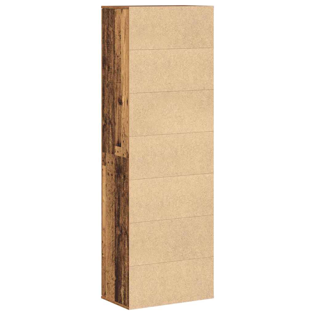 Highboard 60 x 35 x 180 cm Konstrueret træ Gammelt træ
