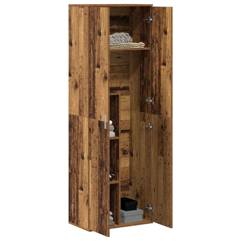 Highboard 60 x 35 x 180 cm Konstrueret træ Gammelt træ