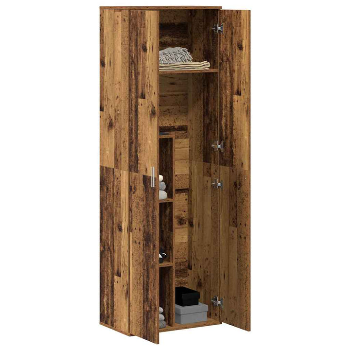Highboard 60 x 35 x 180 cm Konstrueret træ Gammelt træ