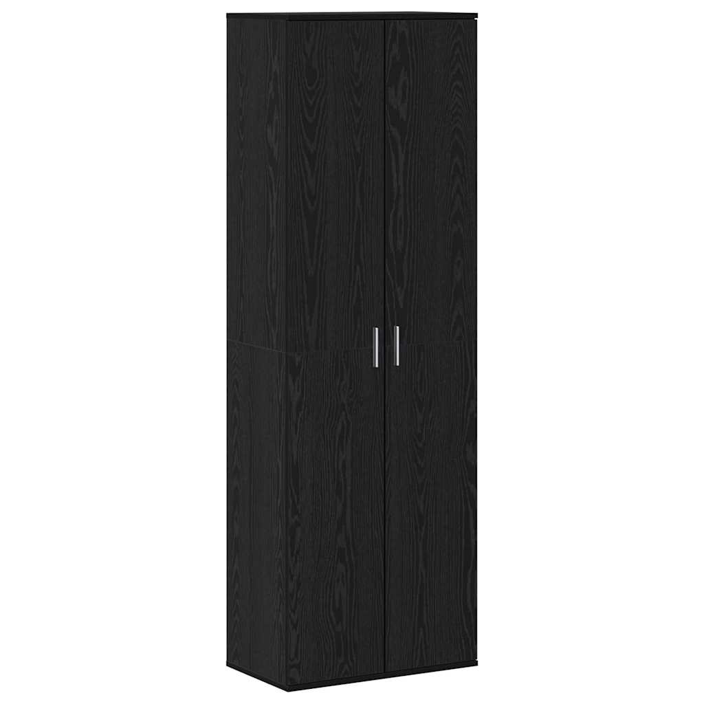 Highboard 60 x 35 x 180 cm Konstrueret træ Sort eg