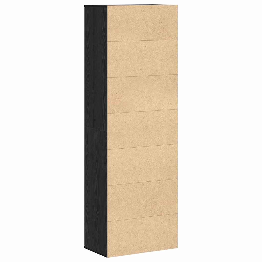 Highboard 60 x 35 x 180 cm Konstrueret træ Sort eg