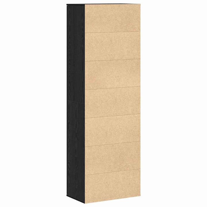 Highboard 60 x 35 x 180 cm Konstrueret træ Sort eg