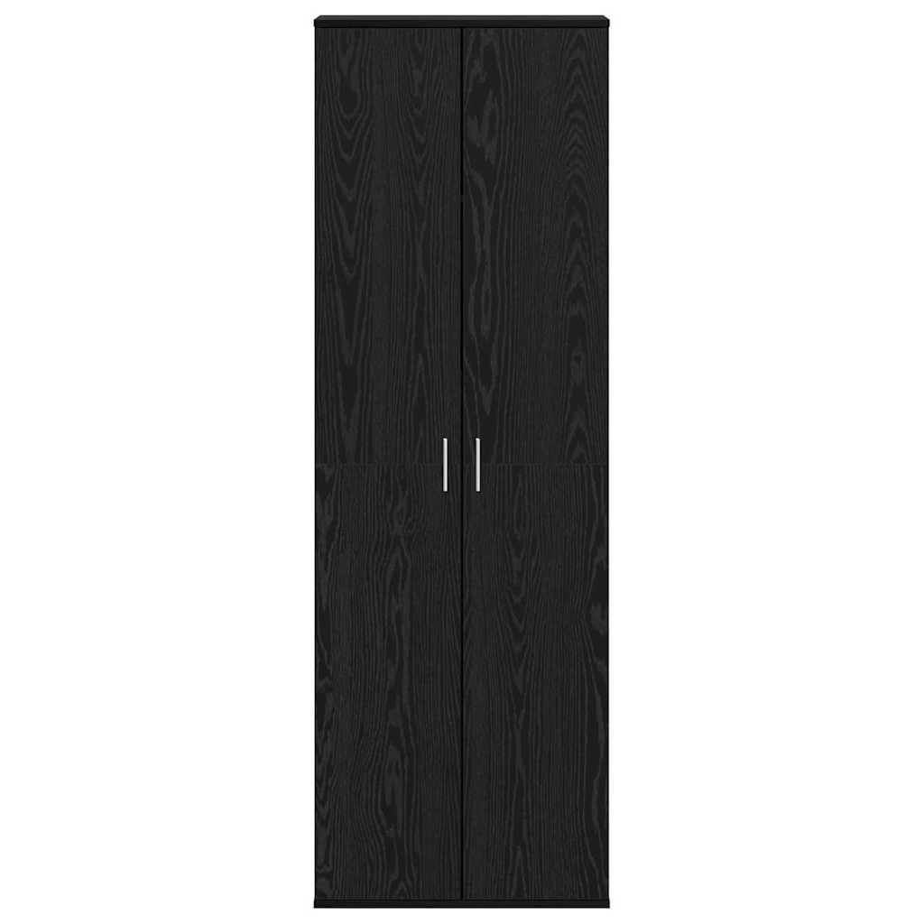Highboard 60 x 35 x 180 cm Konstrueret træ Sort eg