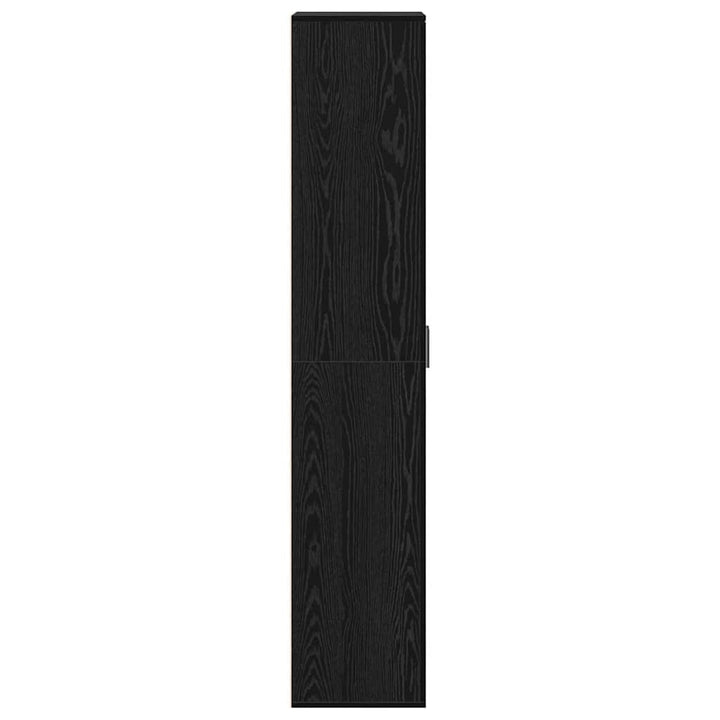 Highboard 60 x 35 x 180 cm Konstrueret træ Sort eg