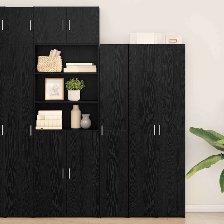 Highboard 2 pcs Sort eg 30 x 42,5 x 185 cm