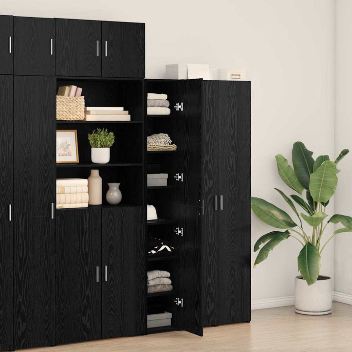 Highboard 2 pcs Sort eg 30 x 42,5 x 185 cm