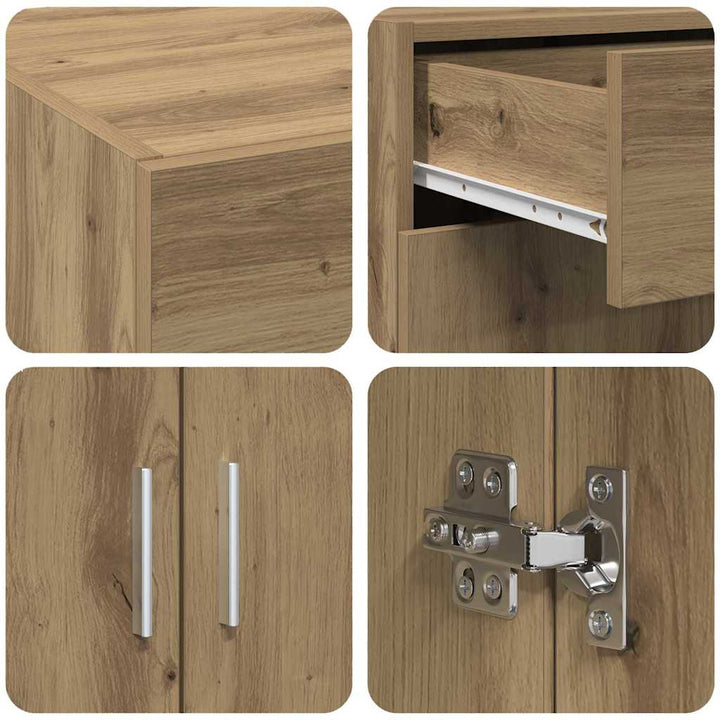 Opbevaringsskab artisan eg 80 x 42.5 x 93.5 cm Konstrueret træ