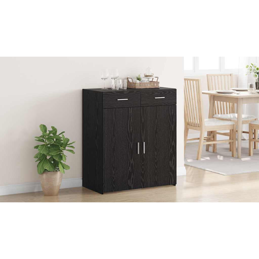 Opbevaringsskab Sort eg 80 x 42,5 x 93 cm
