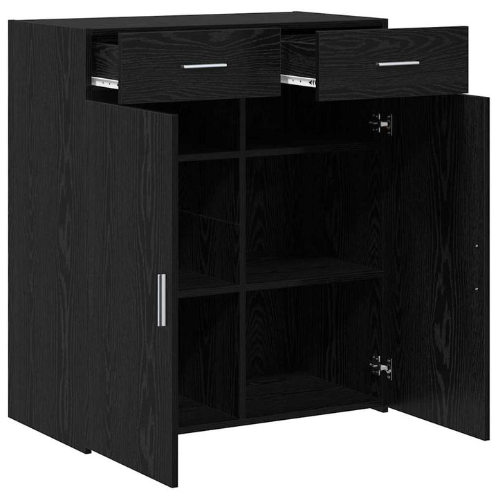 Opbevaringsskab Sort eg 80 x 42,5 x 93 cm