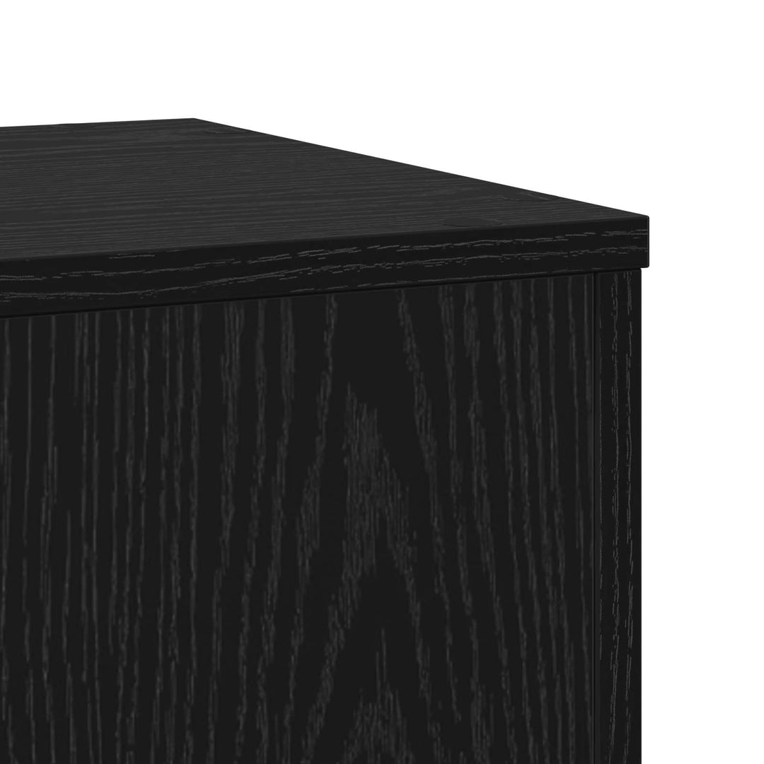 Planteholder 2 stk. Sort eg 33 x 33 x 100 cm Konstrueret træ