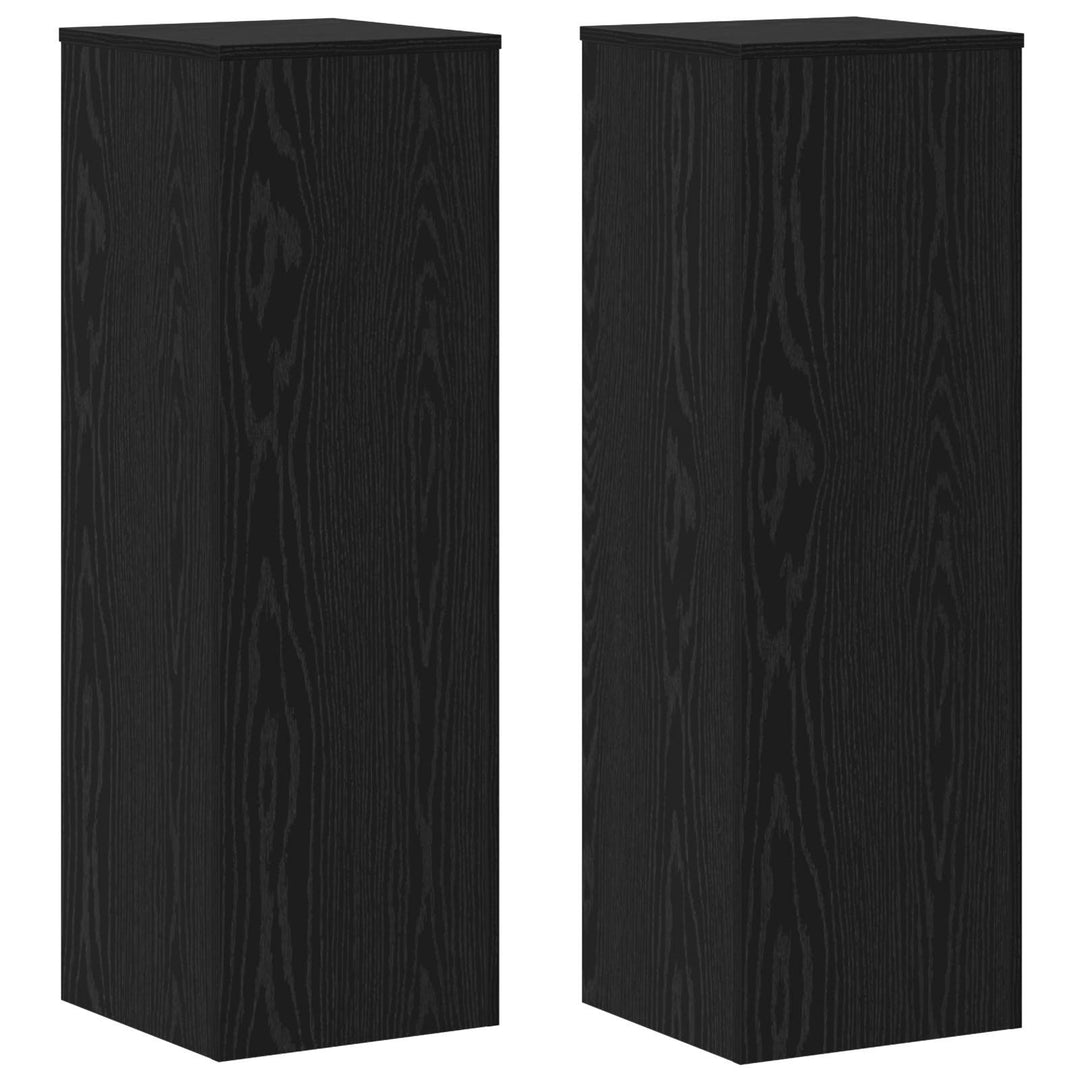 Planteholder 2 stk. Sort eg 33 x 33 x 100 cm Konstrueret træ