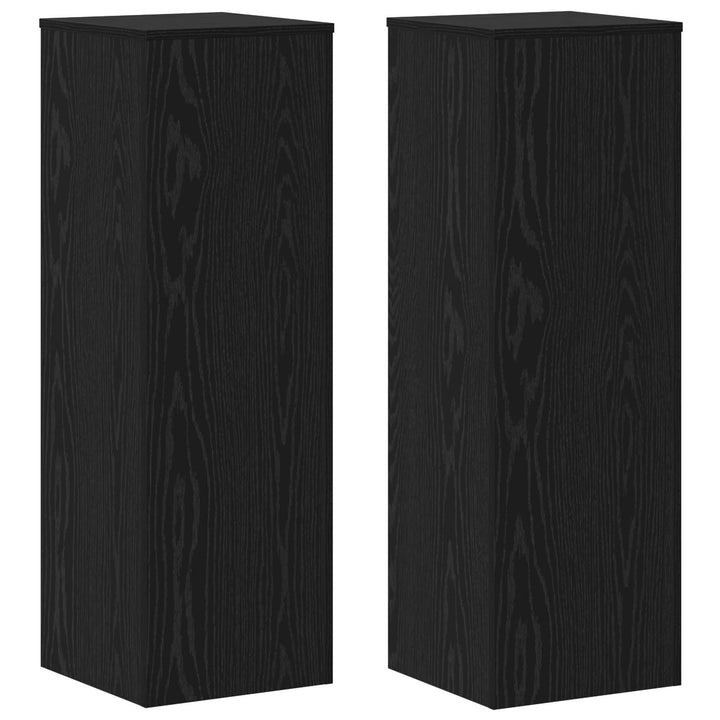Planteholder 2 stk. Sort eg 33 x 33 x 100 cm Konstrueret træ
