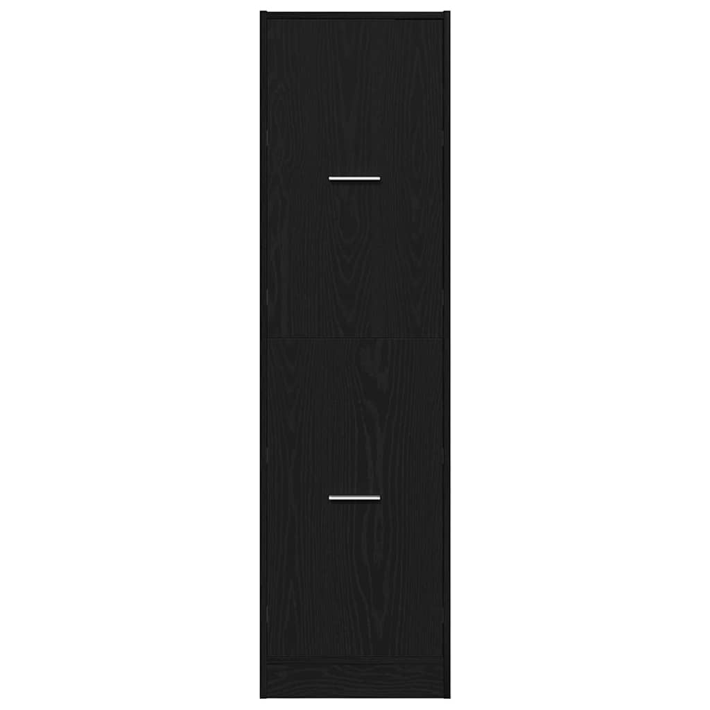 Apoteker Kabinet Sort eg 40 x 41 x 144.5 cm Konstrueret træ