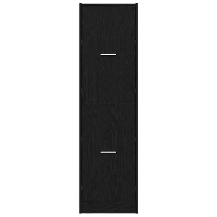 Apoteker Kabinet Sort eg 40 x 41 x 144.5 cm Konstrueret træ