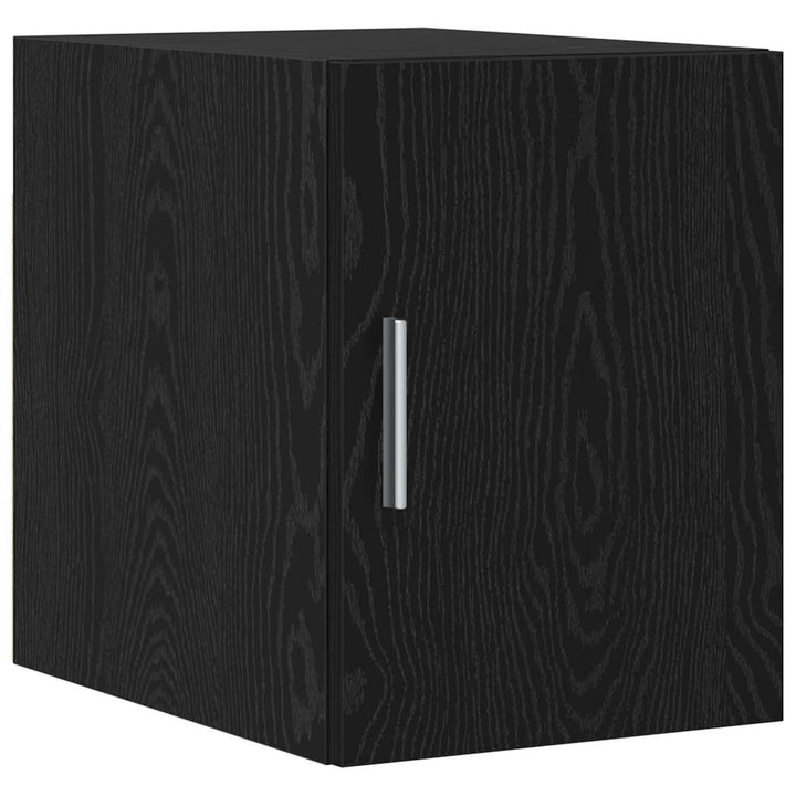 Opbevaringsskab med hylder Sort eg 30 x 42,5 x 225 cm