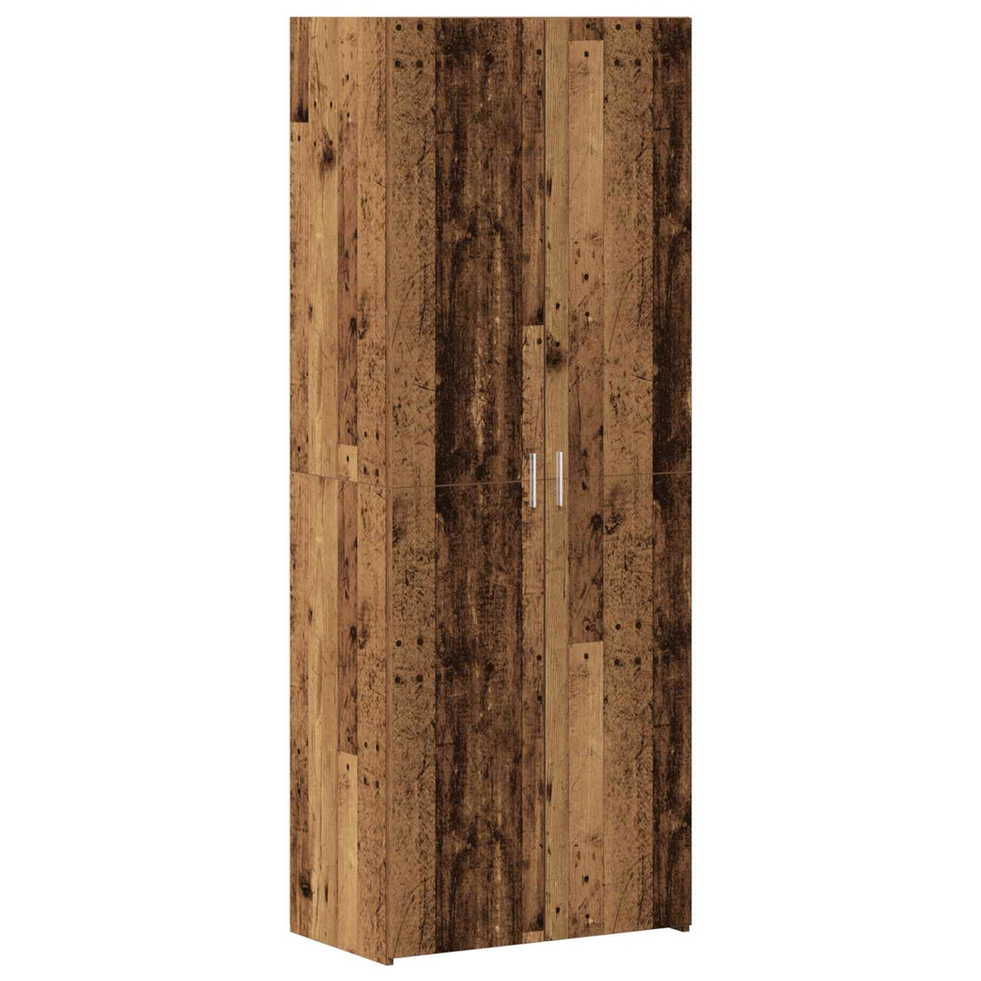 Opbevaringsskab 2 pcs Gammelt træ 70 x 42,5 x 185 cm