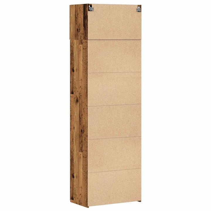 Opbevaringsskab 2 pcs Gammelt træ 70 x 42,5 x 185 cm