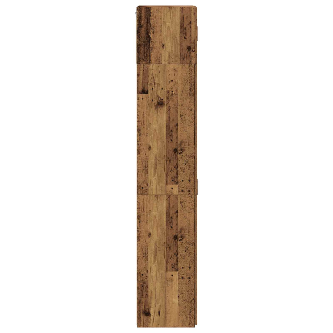 Opbevaringsskab 2 pcs Gammelt træ 70 x 42,5 x 185 cm