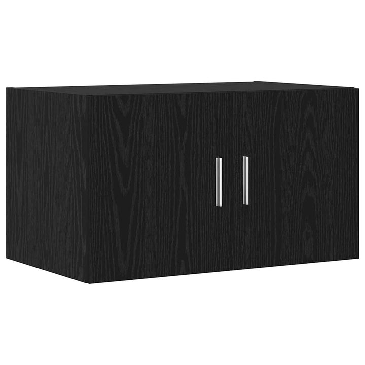 Opbevaringsskab 2 pcs Sort eg 70 x 42,5 x 185 cm