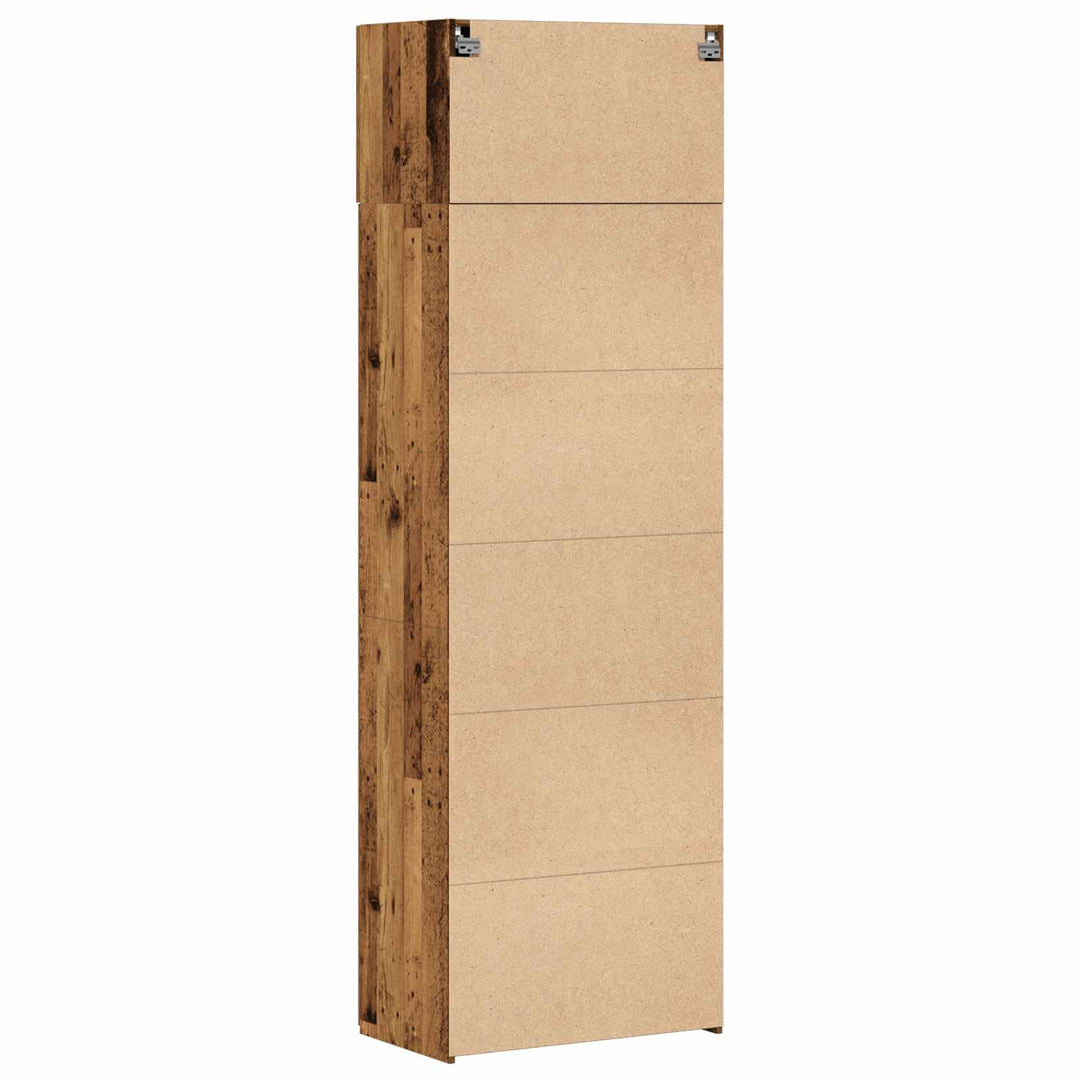 Opbevaringsskab 2 pcs Gammelt træ 70 x 42,5 x 225 cm