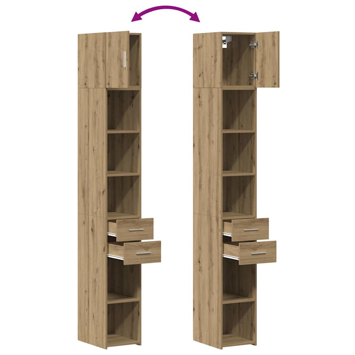 Opbevaringsskab 2 pcs Artisan Egetræ 30 x 42,5 x 225 cm