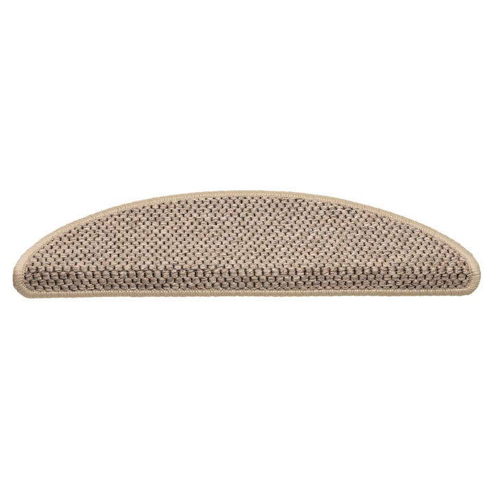 selvklæbende trappemåtter 30 stk. 56x17x3 cm sisal-look beige