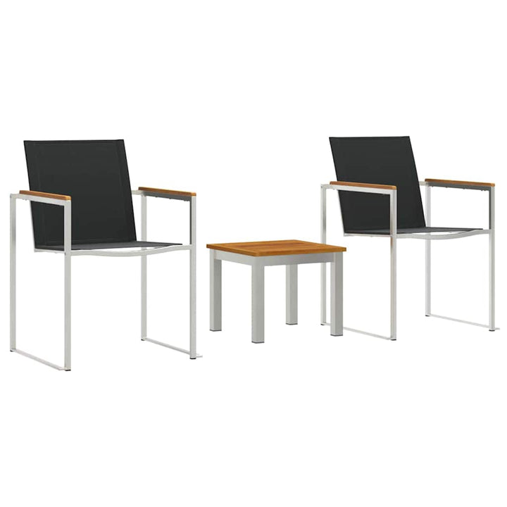 Have Spisebordssæt 3 pcs Brun og sort