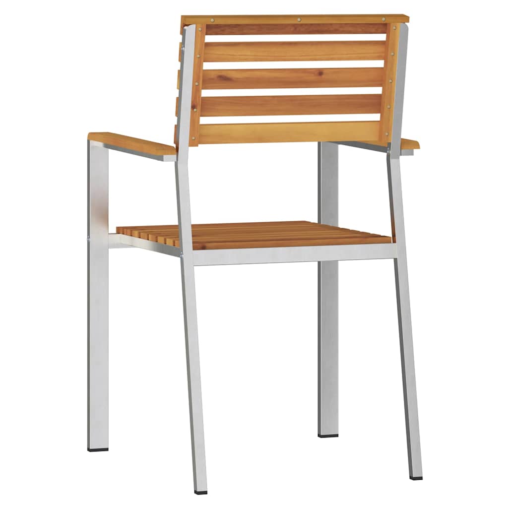 Have Stol 8 pcs Olie Naturlig Massivt Akacietræ