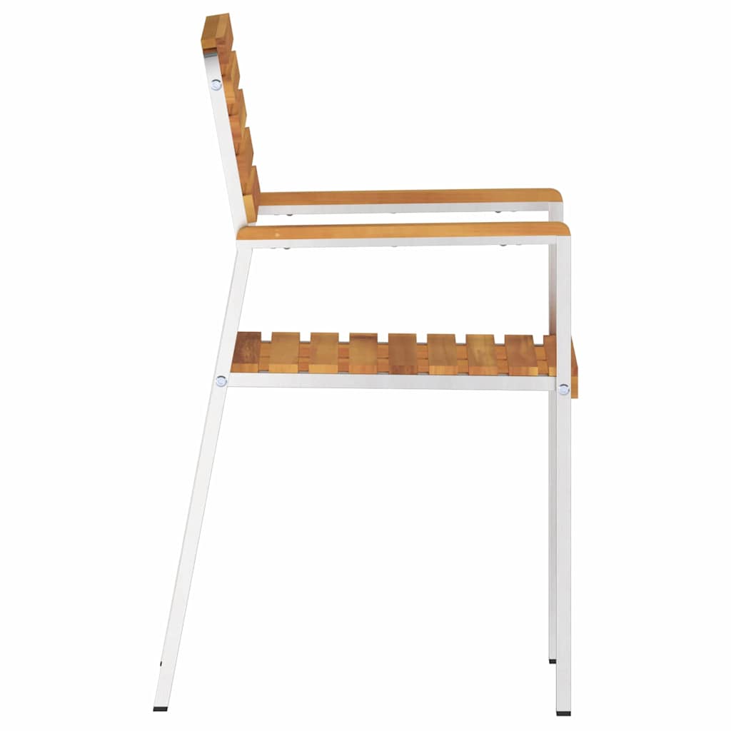 Have Stol 8 pcs Olie Naturlig Massivt Akacietræ
