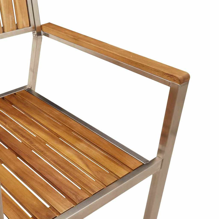 Have Stol 8 pcs Brun 56 x 54,5 x 87 cm Massivt Akacietræ