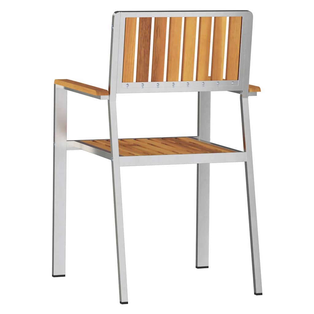 Have Stol 8 pcs Brun 56 x 54,5 x 87 cm Massivt Akacietræ