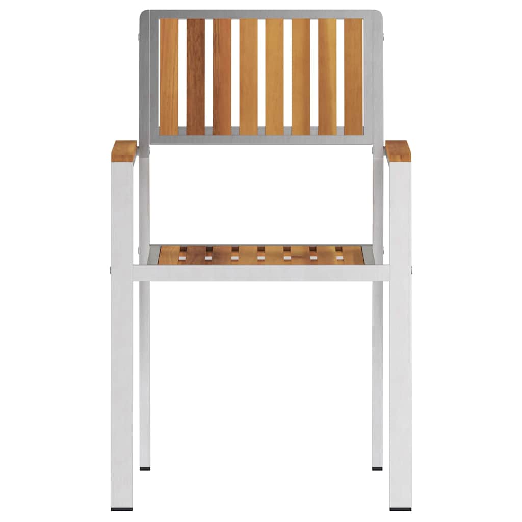 Have Stol 8 pcs Brun 56 x 54,5 x 87 cm Massivt Akacietræ