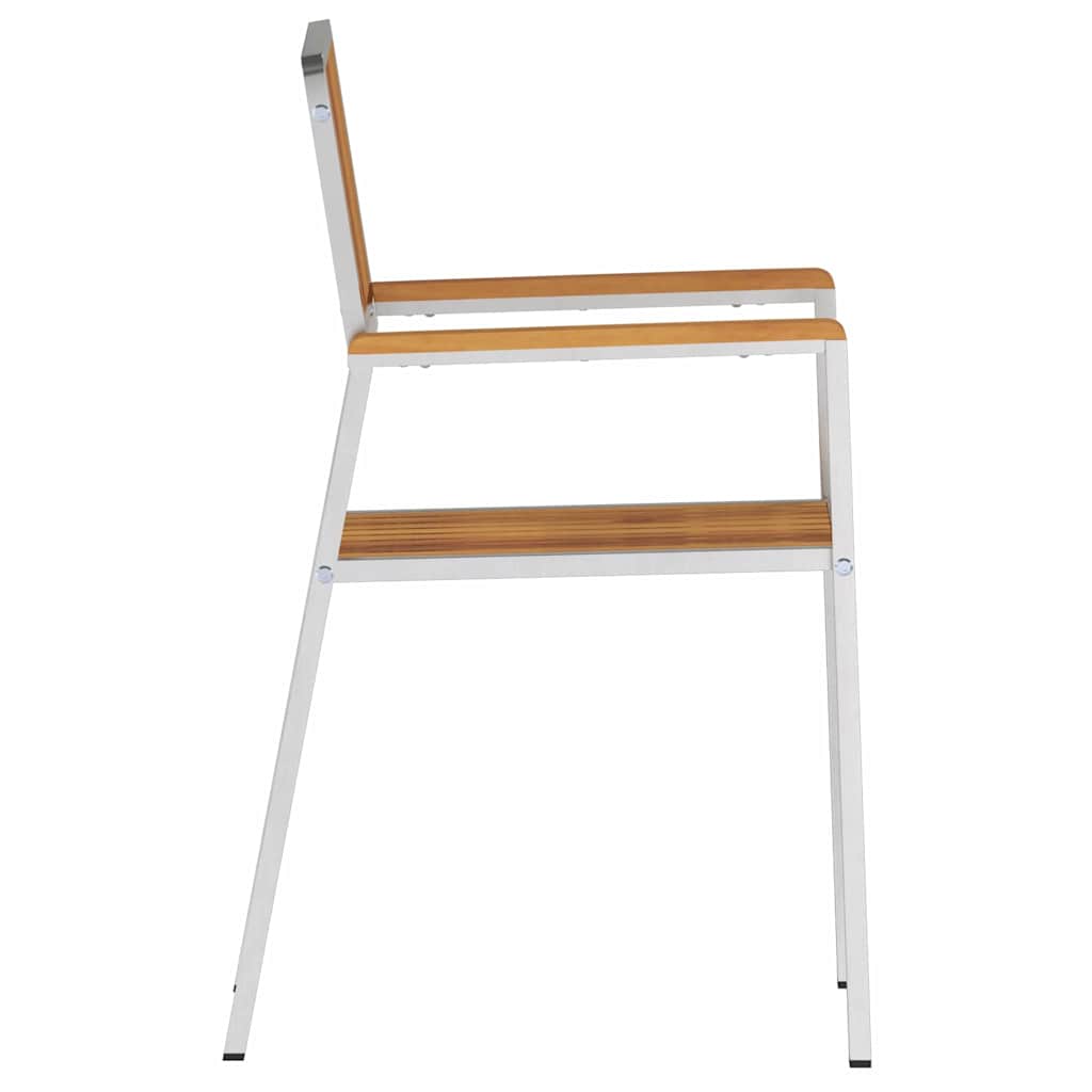 Have Stol 8 pcs Brun 56 x 54,5 x 87 cm Massivt Akacietræ