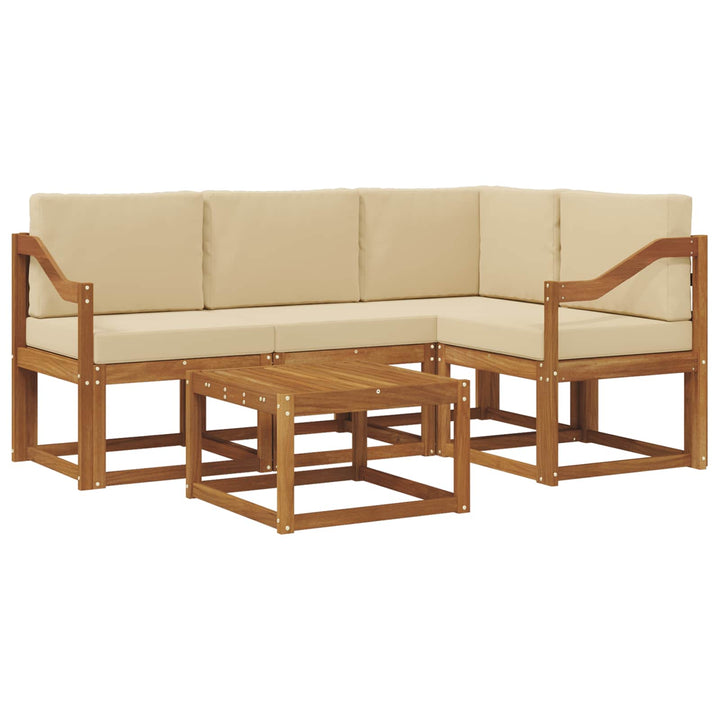 Udendørs sofagruppe 5 stk. Naturlig og Beige