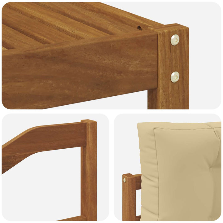 Udendørs sofagruppe 5 stk. Naturlig og Beige