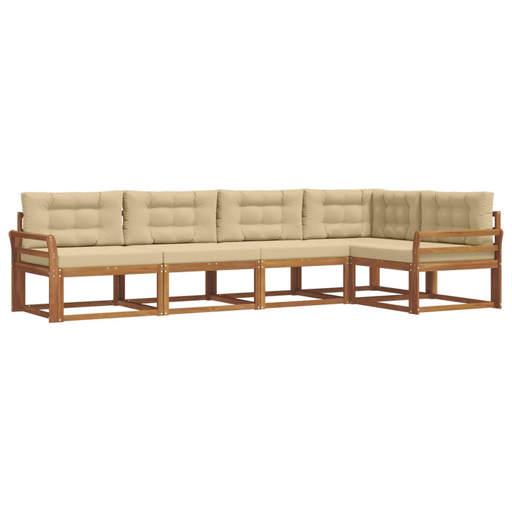 Udendørs sofagruppe 5 stk. Naturlig og Beige