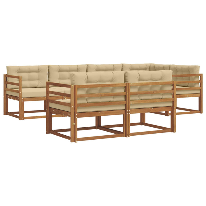Udendørs sofagruppe 8 stk. Naturlig og Beige