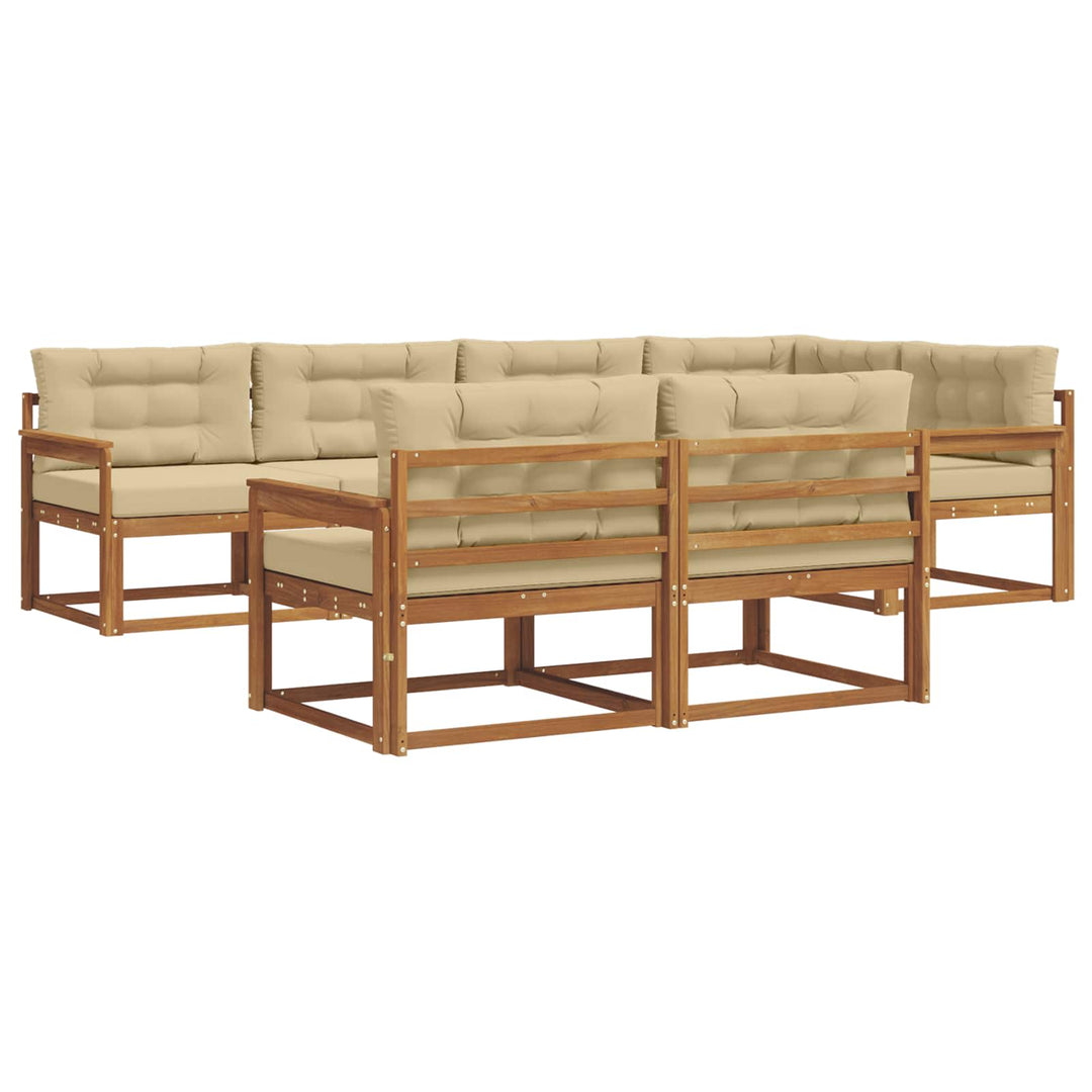 Udendørs sofagruppe 8 stk. Naturlig og Beige