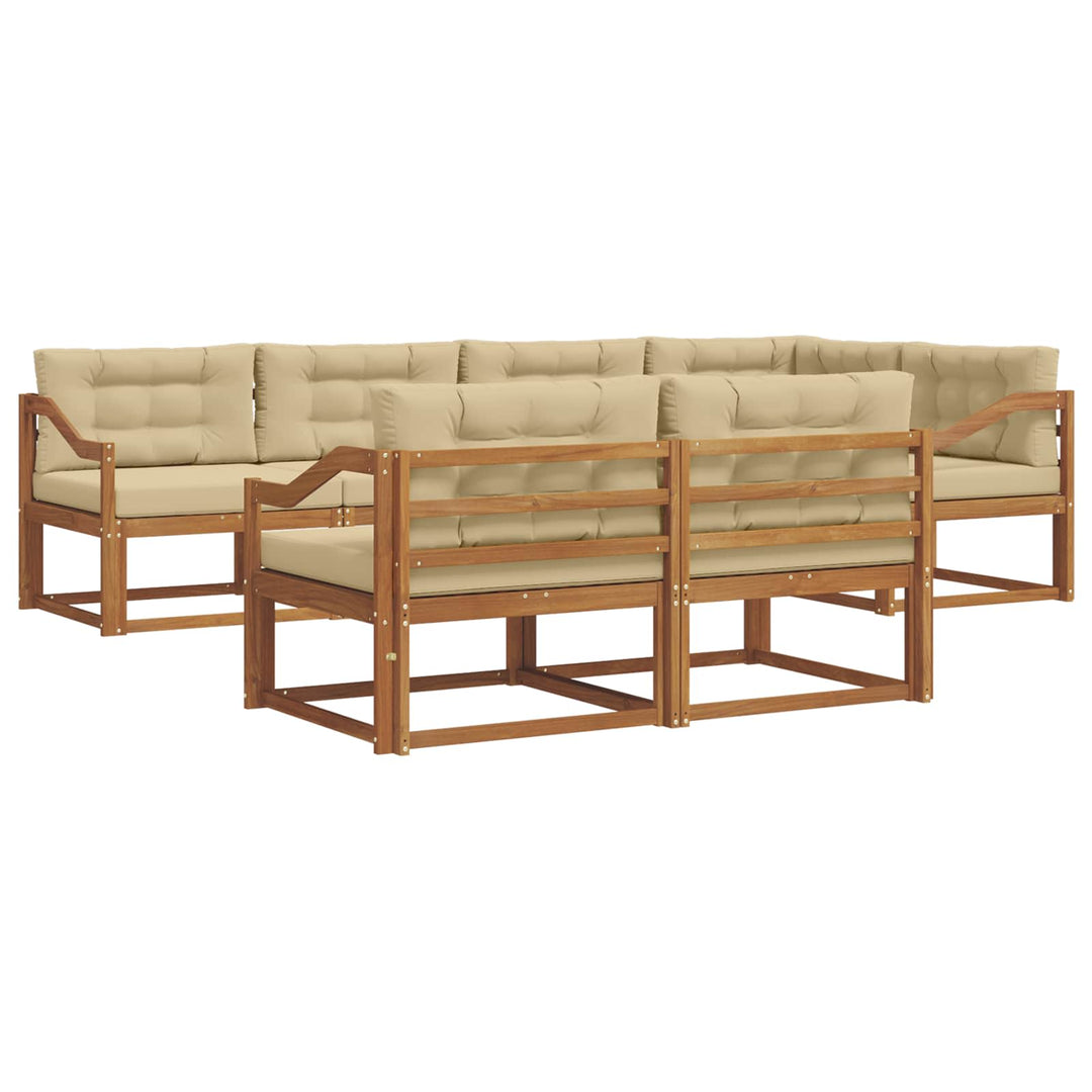 Udendørs sofagruppe 8 stk. Naturlig og Beige