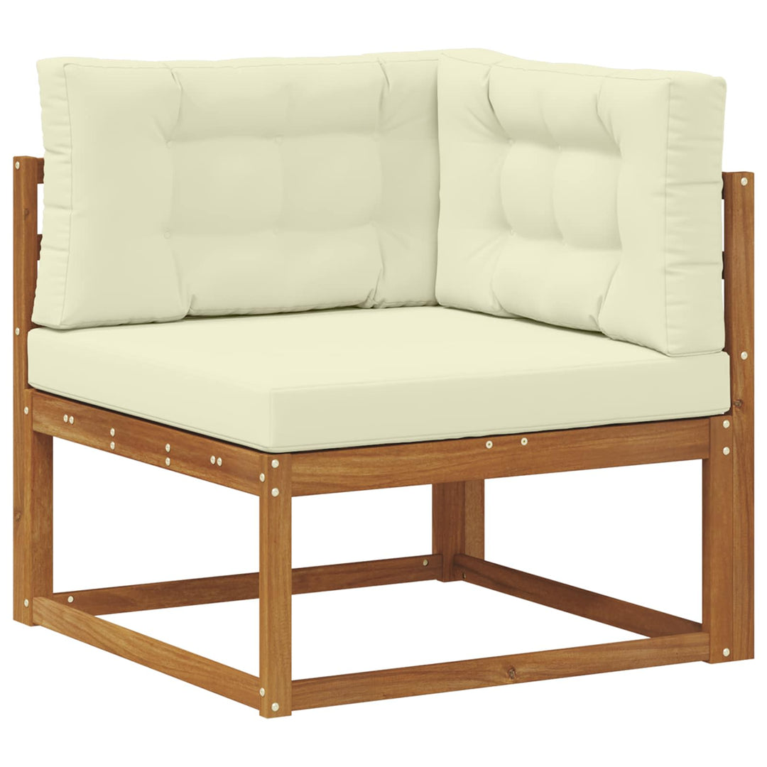 Udendørs sofagruppe 8 stk. Naturlig og Fløde