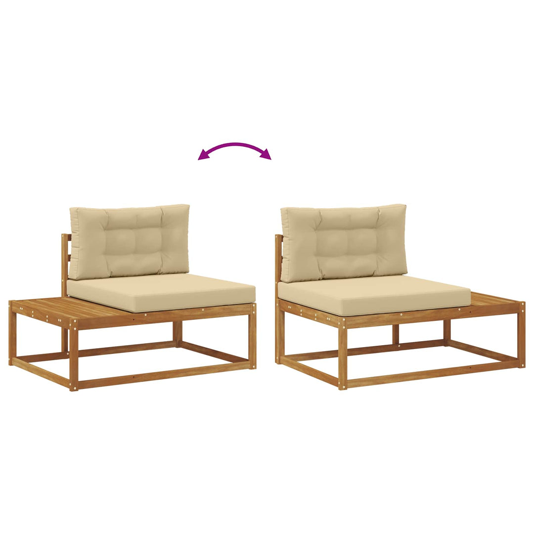 Udendørs sofagruppe Naturlig og Beige