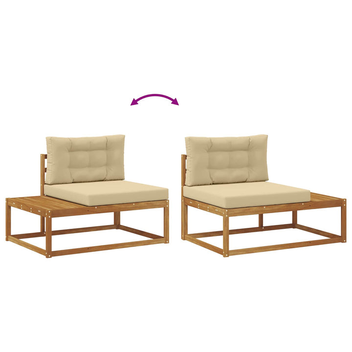 Udendørs sofagruppe Naturlig og Beige
