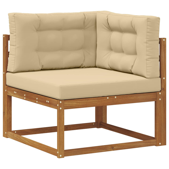 Udendørs sofagruppe 10 stk. Naturlig og Beige