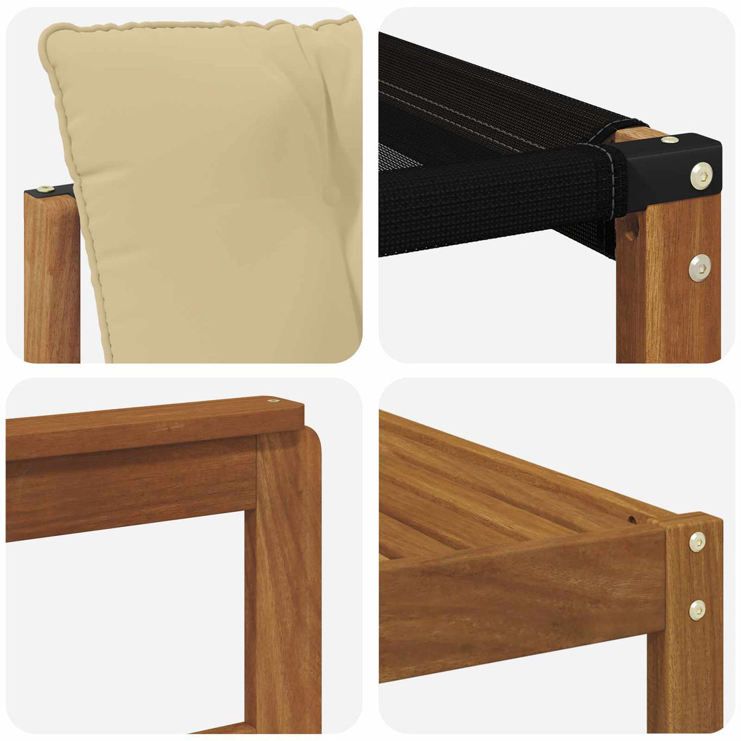 Udendørs sofagruppe med pude 7 pcs Naturlig og Beige