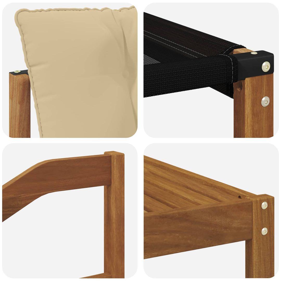 Udendørs sofagruppe med pude 5 pcs Naturlig og Beige