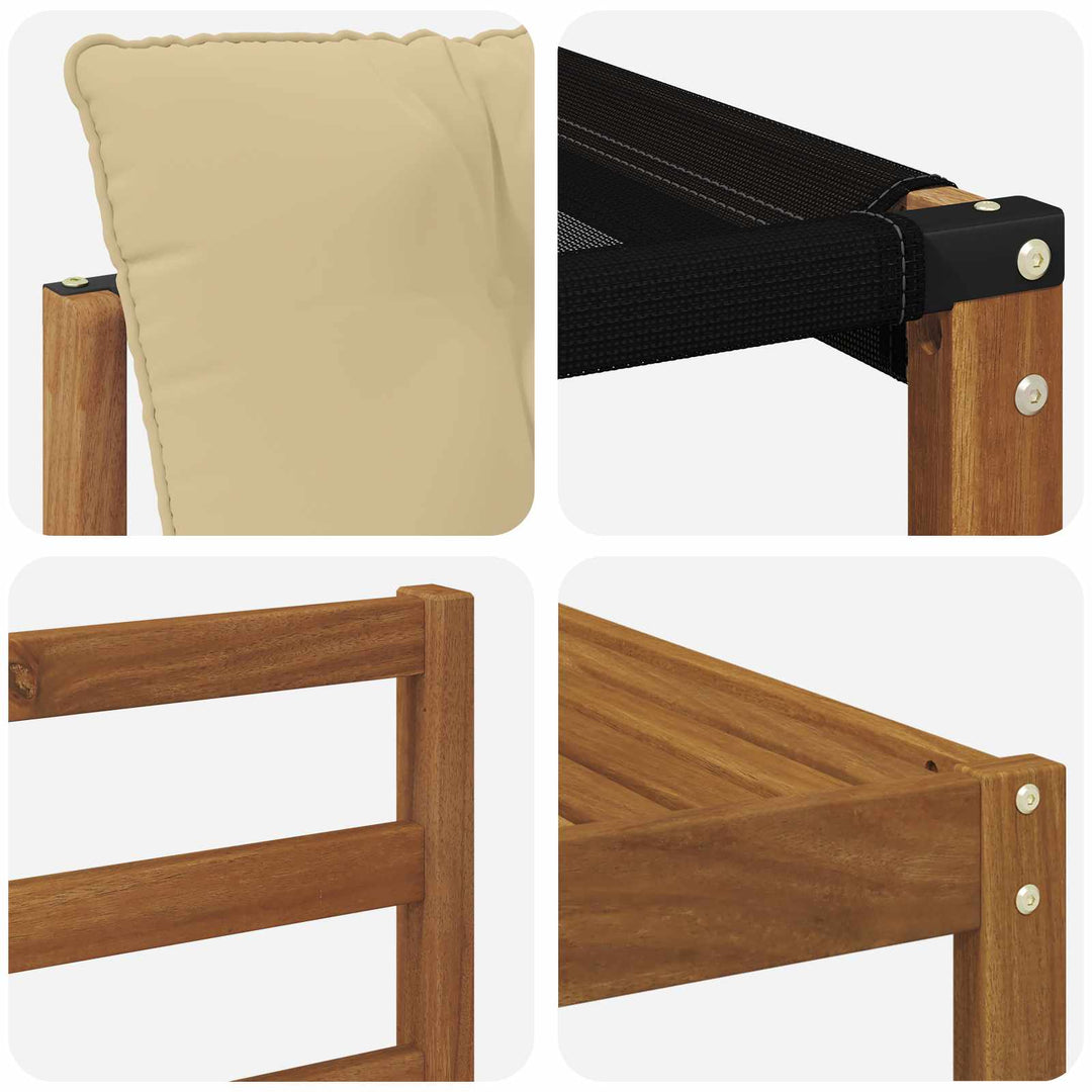Udendørs sofagruppe med pude 7 pcs Naturlig og Beige